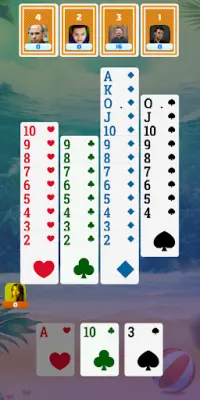 Sevens Card Game Screen Shot 0
