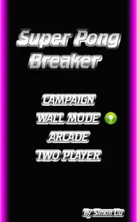 Super Pong Breaker Screen Shot 0