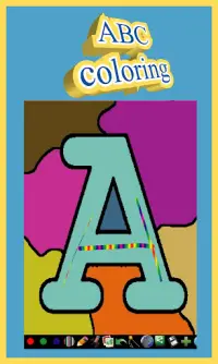 Раскраска для детей - алфавит Screen Shot 4