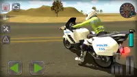 Trafik Polisi Motorsiklet Simülatör Oyunu Screen Shot 8