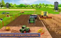 Colheitadeira trator agricultura simulador jogos Screen Shot 1