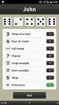 Yatzy (No Ads) Screen Shot 2