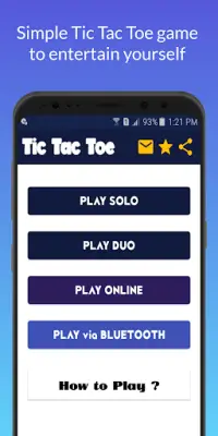 Tic Tac Toe(online/offline) Screen Shot 0