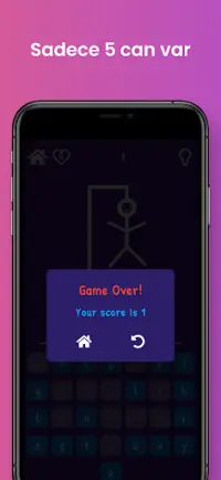 Hangman - Adam Asmaca Oyunu Screen Shot 5