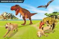 león vs dinosaurio simulador de batalla de animale Screen Shot 7