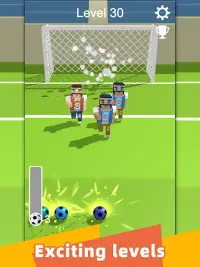 स्ट्रेट स्ट्राइक - 3 डी फुटबॉल शॉट गेम Screen Shot 12