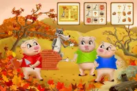 Three Little Pigs - Fairy Tale with Games Screen Shot 0