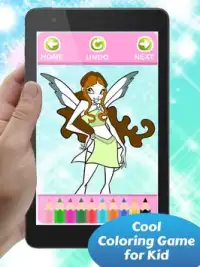 Coloring Game for WinX Girls Screen Shot 2