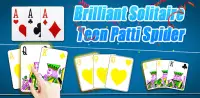 Brilliant Solitaire Teen Patti Spider Screen Shot 0