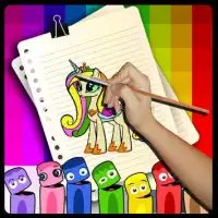 Coloring Pages for little pony - Games for Kids Screen Shot 0