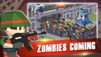 Zombie War : games for defense zombie in a shelter Screen Shot 1
