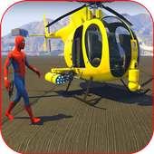 RC Helicopter Flight: Superhero Race Simulator
