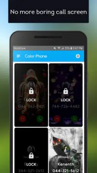 Color Call - Call screen themes, Led flash Screen Shot 0
