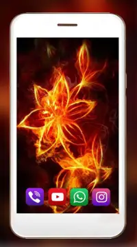 Fantasy Neon Flowers Live Wallpaper Screen Shot 1