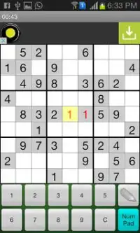 Sudoku Screen Shot 4