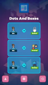 Dots and Boxes Online Multiplayer Board Games Screen Shot 1