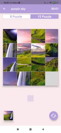 Landscape puzzle - Offline Brain game - jigsaw Screen Shot 3