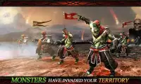 Ninja vs monstre - Guerriers E Screen Shot 4