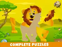 Savanna - Puzzles and Coloring Games for Kids Screen Shot 10