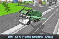 Flying Garbage Truck Driving Screen Shot 4