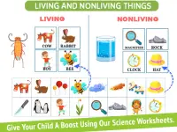 Science Learning Worksheets - Kid Super Scientist! Screen Shot 1