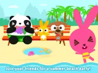 Purple Pink Summer Beach-Kids Party Education App Screen Shot 11