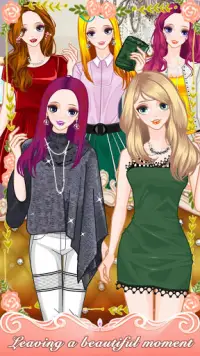 Beauty girl dress up diary - fashion girls game Screen Shot 3
