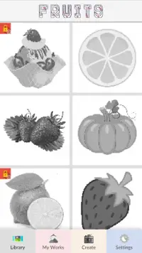 Fruits Color By Number - Pixel Art Screen Shot 4