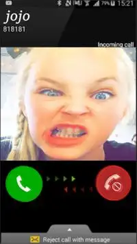 Jojo siwa fake call Screen Shot 0