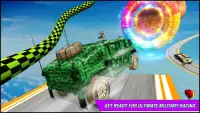 軍用車両のスタントドライブゲーム2020: Hot wheels jeep 三菱 自動車 ゲーム Screen Shot 0