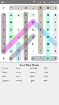 recherche de mots jeu puzzle Screen Shot 4