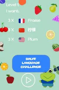 Brainy Fruits Match 3 – Language puzzle Challenge Screen Shot 2