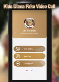 Kids Diana Fake Video Call : Prank Chat Call Video Screen Shot 0