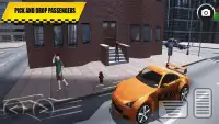 Szalone Taxi Sim 2018 Samochód Samochodowy 3D Rush Screen Shot 3