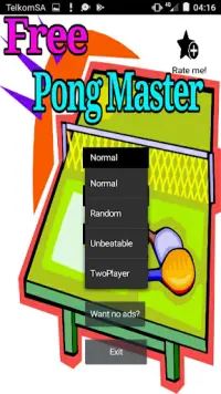 Ping Pong Games.Free Pong Master Screen Shot 1