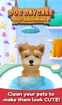 Dog Daycare Pet Grooming | 애완 동물 돌보기 게임 Screen Shot 1
