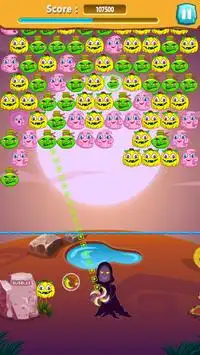 Witch Hunt Bubble Shooter Screen Shot 2