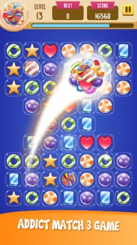 Bubble Candy: Match 3 Game (Addictive Puzzles) Screen Shot 0