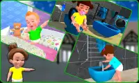 Little Baby Home Alone : Kids Fun & Care Game 3D Screen Shot 4