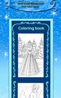 Ice Queen Kids Coloring Book Screen Shot 4