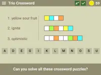 Trio Crossword - Word Puzzle Screen Shot 14