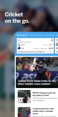 ESPNCricinfo - Live Cricket Sc Screen Shot 0