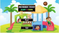 Memory test Games Baby Kids Screen Shot 0