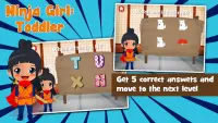 Ninja Girl Toddler Kids Games Screen Shot 2