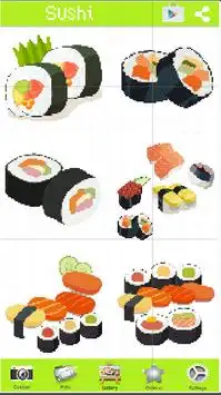 Color By Number: Sushi Pixel Art Screen Shot 3