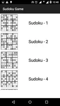 Sudoku Puzzle Game Screen Shot 1