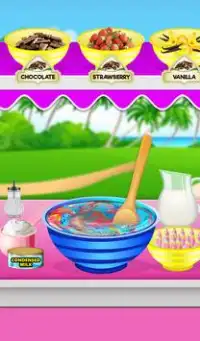 Rainbow Unicorn Ice Cream Maker! Fantasy Desserts Screen Shot 5