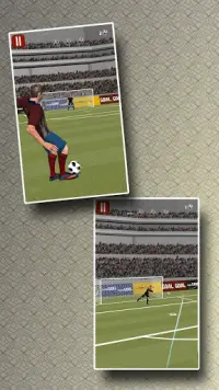 Jogo de futebol pontapés livres 3D Screen Shot 2