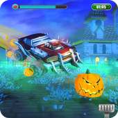 Zombie Car Smash: Halloween Haunted Town Escape