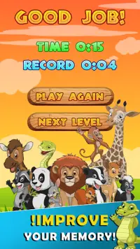 Kids memorize animals Screen Shot 3